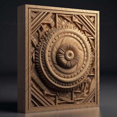 Patterns and decorations stl Geometric 4 3d model